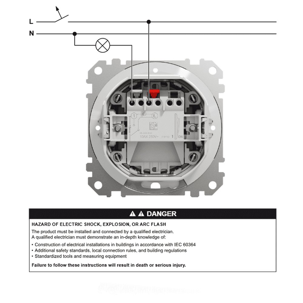 Вимикач Schneider Sedna Design білий 1кл IP44 ( SDD211101 )